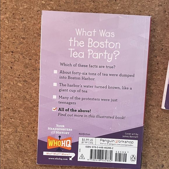 Historical Event Book Set - Boston Tea Party & First Thanksgiving - Picture 6 of 6